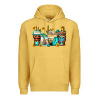 Antique Gold blessed coffee cups Premium Hoodie - Zillion Design Studio