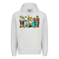 Dove Grey blessed coffee cups Premium Hoodie - Zillion Design Studio