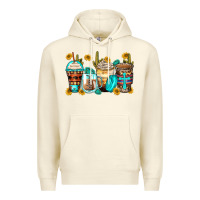 Sandshell blessed coffee cups Premium Hoodie - Zillion Design Studio