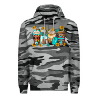 Slate Camo blessed coffee cups Premium Hoodie - Zillion Design Studio