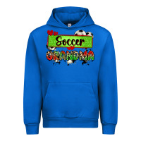 Cobalt soccer grandma with leopard Urban Hoodie - Zillion Design Studio