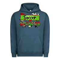 Pigment Midnight Navy soccer grandma with leopard Urban Hoodie - Zillion Design Studio