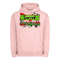Pigment Salmon soccer grandma with leopard Urban Hoodie - Zillion Design Studio