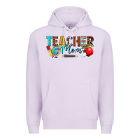 Lilac teacher mom Premium Hoodie - texasbilliewilder