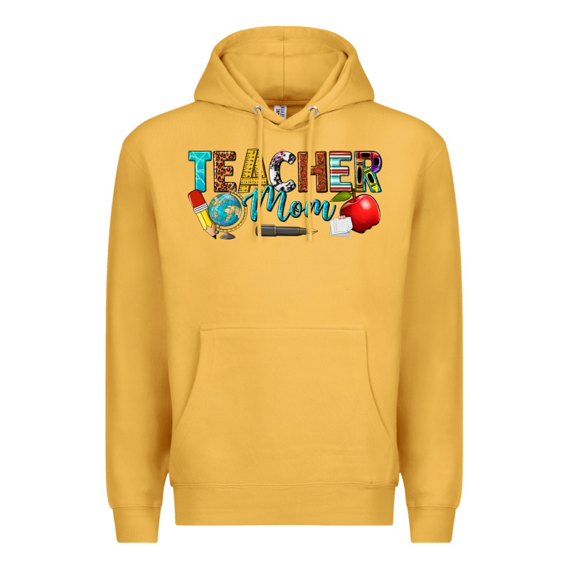 Teacher Mom Premium Hoodie by texasbilliewilder | Teevron