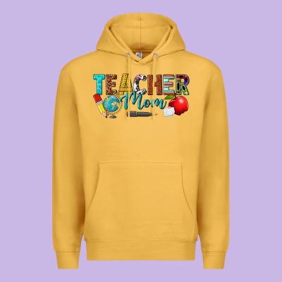 Teacher Mom Premium Hoodie Designed By Texasbilliewilder
