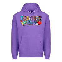 Purple teacher mom Premium Hoodie - texasbilliewilder