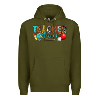Army Green teacher mom Premium Hoodie - texasbilliewilder