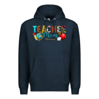 Navy teacher mom Premium Hoodie - texasbilliewilder