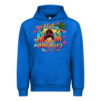 Cobalt hot mom summer with messy bun Urban Hoodie - texasbilliewilder