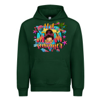 Forest Green hot mom summer with messy bun Urban Hoodie - texasbilliewilder