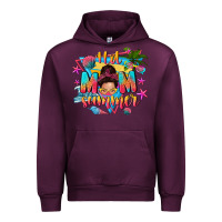Mauve Wine hot mom summer with messy bun Urban Hoodie - texasbilliewilder