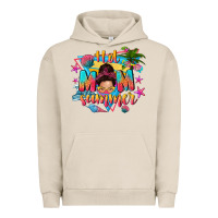 Pigment French Oak hot mom summer with messy bun Urban Hoodie - texasbilliewilder