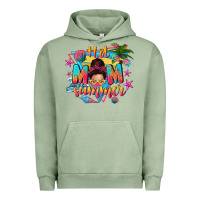 Pigment Oil Green hot mom summer with messy bun Urban Hoodie - texasbilliewilder