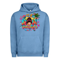 Pigment Pebble Blue hot mom summer with messy bun Urban Hoodie - texasbilliewilder