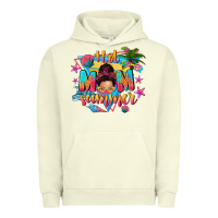 Pigment Pistachio hot mom summer with messy bun Urban Hoodie - texasbilliewilder