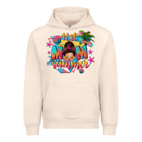 Sandshell hot mom summer with messy bun Urban Hoodie - texasbilliewilder