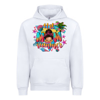 White hot mom summer with messy bun Urban Hoodie - texasbilliewilder