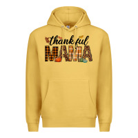 Antique Gold thankful mama Premium Hoodie - texasbilliewilder