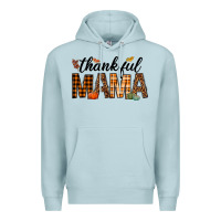 Blue Mist thankful mama Premium Hoodie - texasbilliewilder