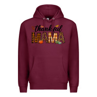 Burgundy thankful mama Premium Hoodie - texasbilliewilder