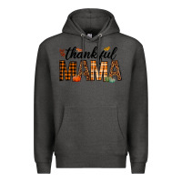 Charcoal Heather thankful mama Premium Hoodie - texasbilliewilder
