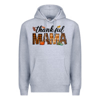Heather Grey thankful mama Premium Hoodie - texasbilliewilder