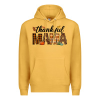 Mustard thankful mama Premium Hoodie - texasbilliewilder