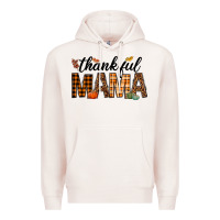 Pale Pink thankful mama Premium Hoodie - texasbilliewilder