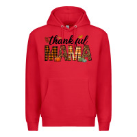 Red thankful mama Premium Hoodie - texasbilliewilder