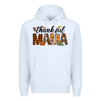 White thankful mama Premium Hoodie - texasbilliewilder