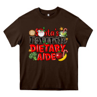 Chocolate Brown santas favorite dietary aide Heavy Core Tee - LillyAllenDesigns