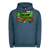 Pigment Midnight Navy soccer brother Urban Hoodie - Zillion Design Studio