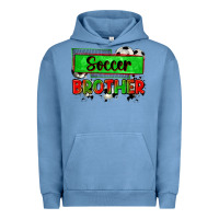 Pigment Pebble Blue soccer brother Urban Hoodie - Zillion Design Studio