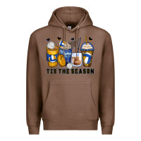 Chestnut tis' the season volleyball coffee cups Premium Hoodie - Zillion Design Studio