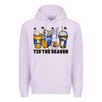 Lilac tis' the season volleyball coffee cups Premium Hoodie - Zillion Design Studio