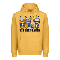 Mustard tis' the season volleyball coffee cups Premium Hoodie - Zillion Design Studio