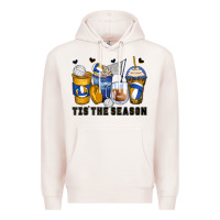 Pale Pink tis' the season volleyball coffee cups Premium Hoodie - Zillion Design Studio