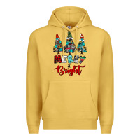 Antique Gold western trees merry and bright christmas Premium Hoodie - RanaPortraitStore