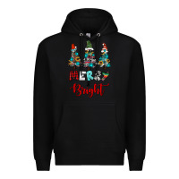 Black western trees merry and bright christmas Premium Hoodie - RanaPortraitStore