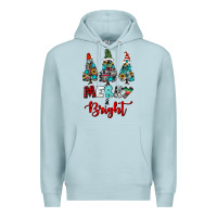 Blue Mist western trees merry and bright christmas Premium Hoodie - RanaPortraitStore