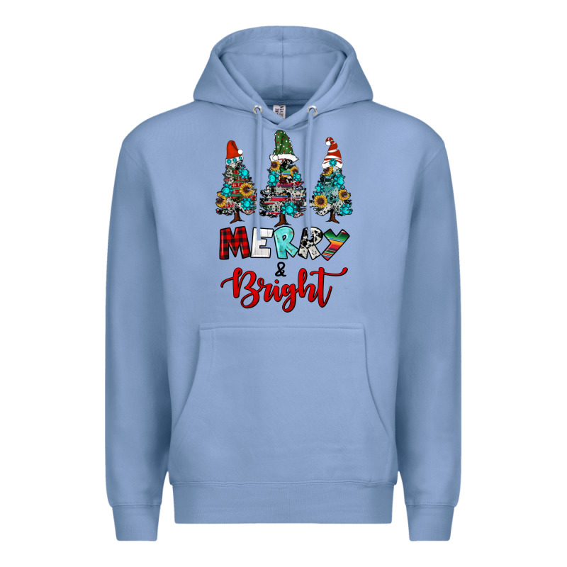 Western Trees Merry And Bright Christmas Premium Hoodie by RanaPortraitStore | Teevron