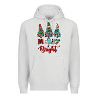 Dove Grey western trees merry and bright christmas Premium Hoodie - RanaPortraitStore