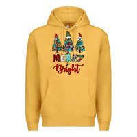 Mustard western trees merry and bright christmas Premium Hoodie - RanaPortraitStore