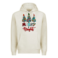 Oatmeal Heather western trees merry and bright christmas Premium Hoodie - RanaPortraitStore