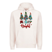 Pale Pink western trees merry and bright christmas Premium Hoodie - RanaPortraitStore