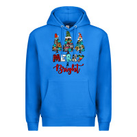 True Royal western trees merry and bright christmas Premium Hoodie - RanaPortraitStore