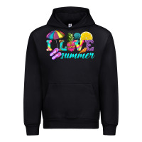 Black i love summer Urban Hoodie - texasbilliewilder
