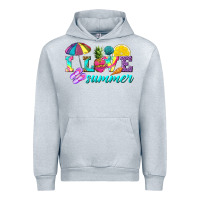 Heather Grey i love summer Urban Hoodie - texasbilliewilder