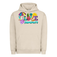Pigment French Oak i love summer Urban Hoodie - texasbilliewilder